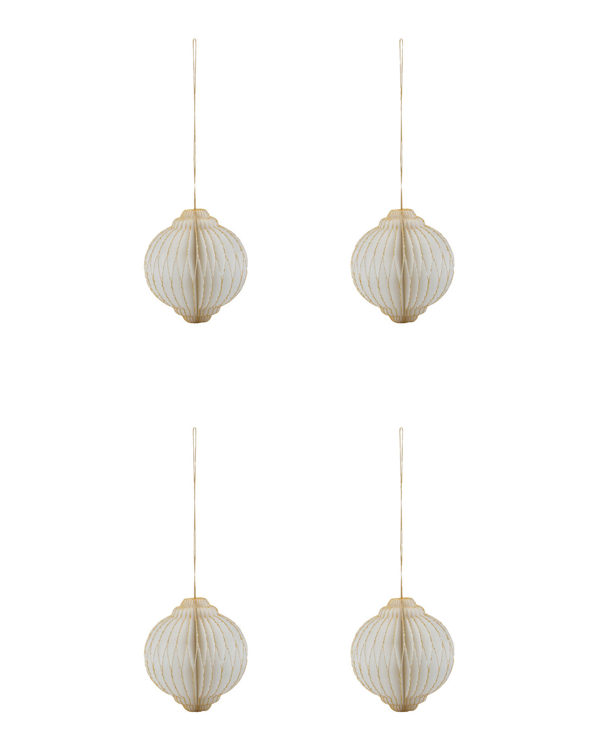 Ornamente, HDAlsta, Off-White;Gold in Off-White, Gold präsentiert im Onlineshop von KAQTU Design AG. Weihnachtszubehör ist von House Doctor