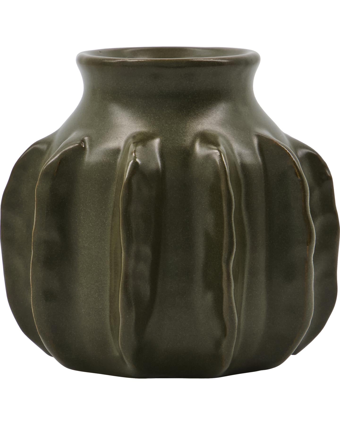 Vase, HDCactus, Dunkelgrün in Dunkelgrün präsentiert im Onlineshop von KAQTU Design AG. Vase ist von House Doctor