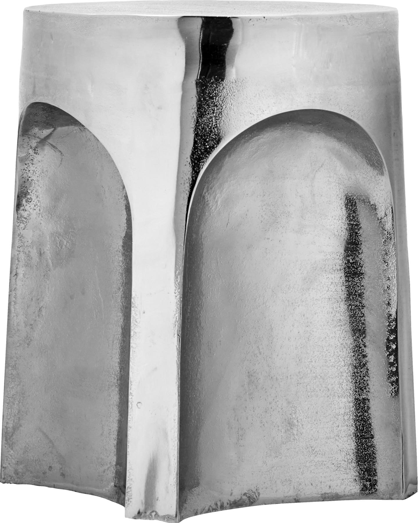 Beistelltisch, HDRiga, Silber-Finish in Silber-Finish präsentiert im Onlineshop von KAQTU Design AG. Beistelltisch ist von House Doctor