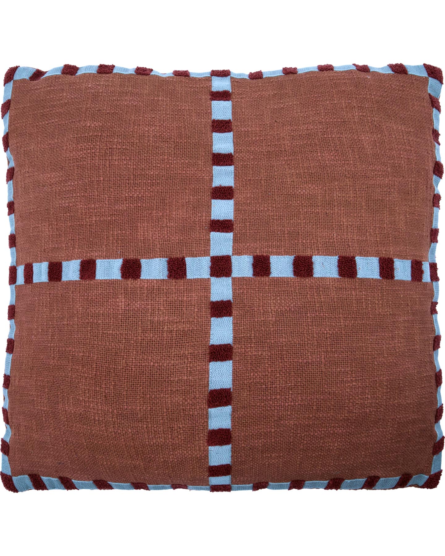 Kissenbezug, HDCross, Braun in Braun präsentiert im Onlineshop von KAQTU Design AG. Deko Kissenbezug ist von House Doctor