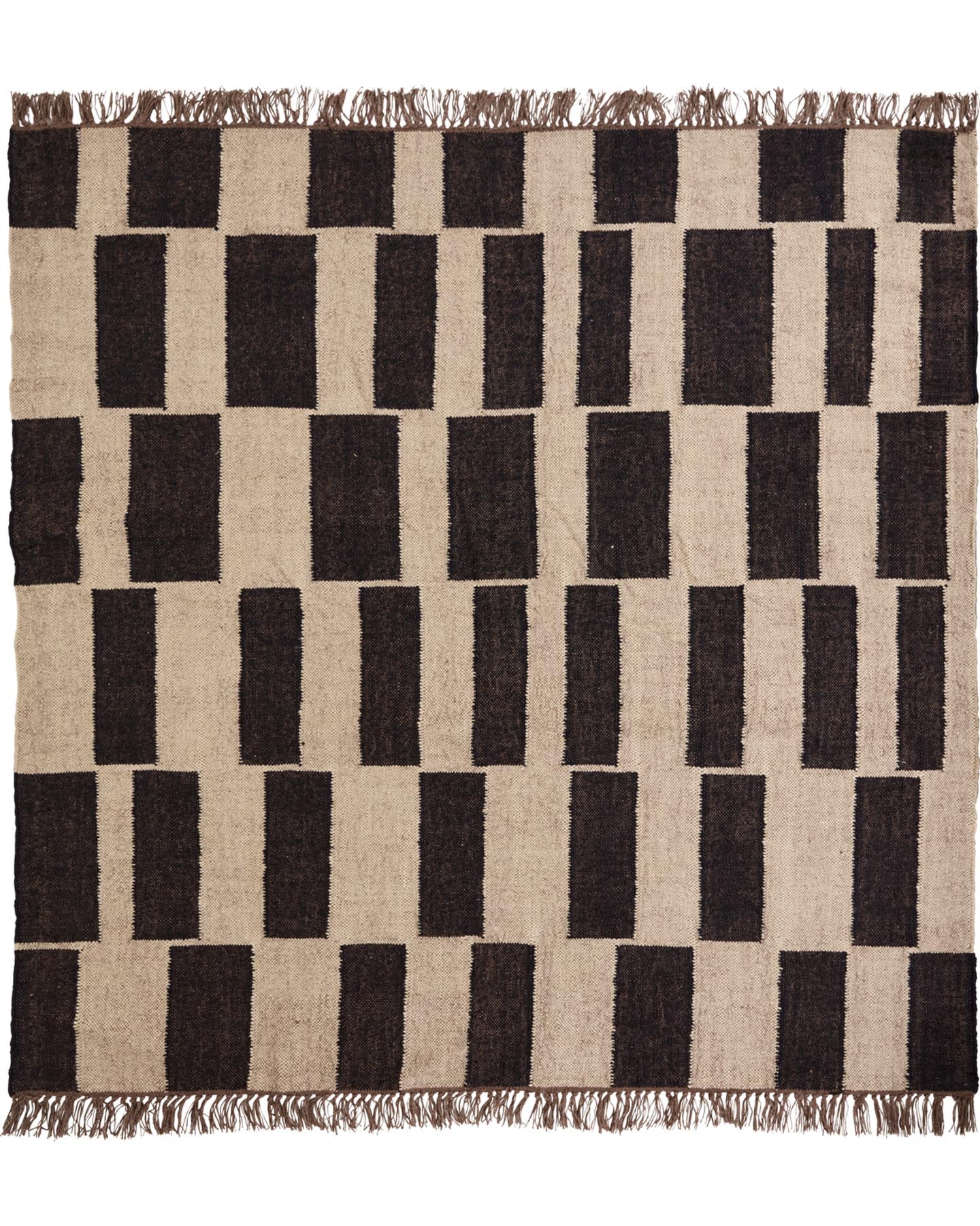 Verleihen Sie Ihrem Raum mit dem Teppich HDGraph von House Doctor in Schwarz und Natur eine elegante Note. Handgefertigt und einzigartig!