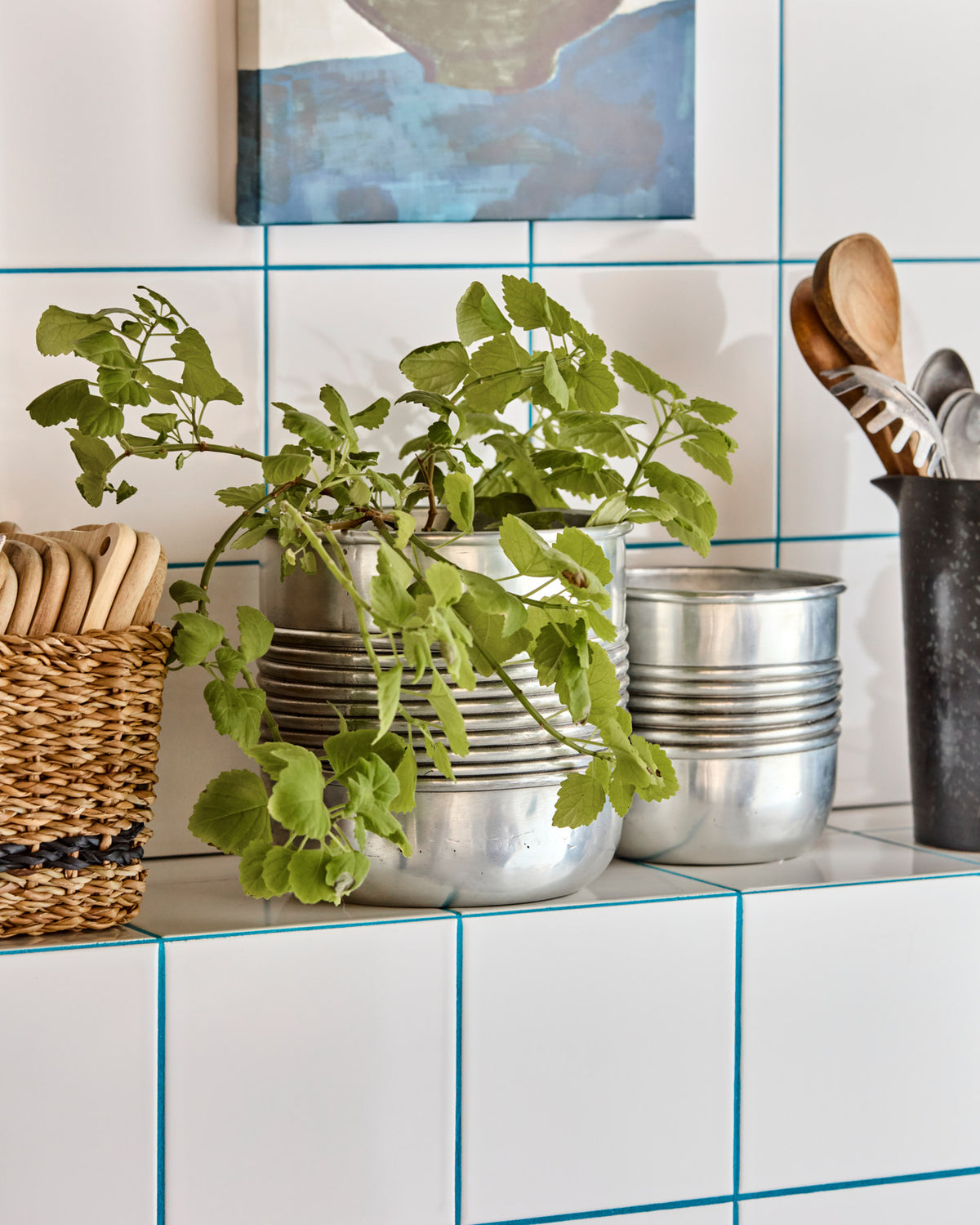 Pflanzer, HDGroove, Antiksilber-Finish in Antiksilber-Finish präsentiert im Onlineshop von KAQTU Design AG. Blumentopf ist von House Doctor