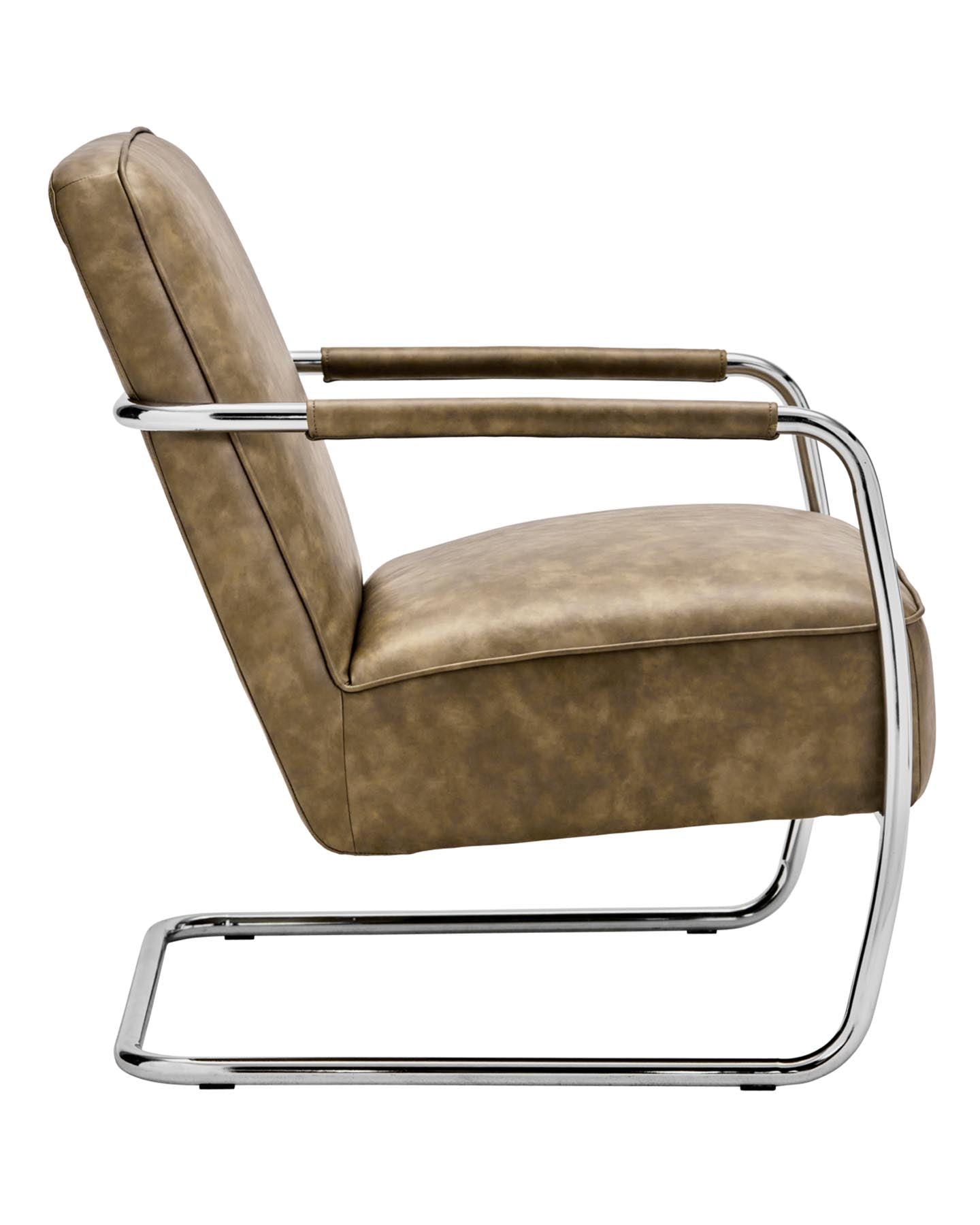 Entdecken Sie den Lounge-Sessel HDComma in Khaki von House Doctor – ein stilvolles Möbelstück, das Komfort und modernes Design vereint.