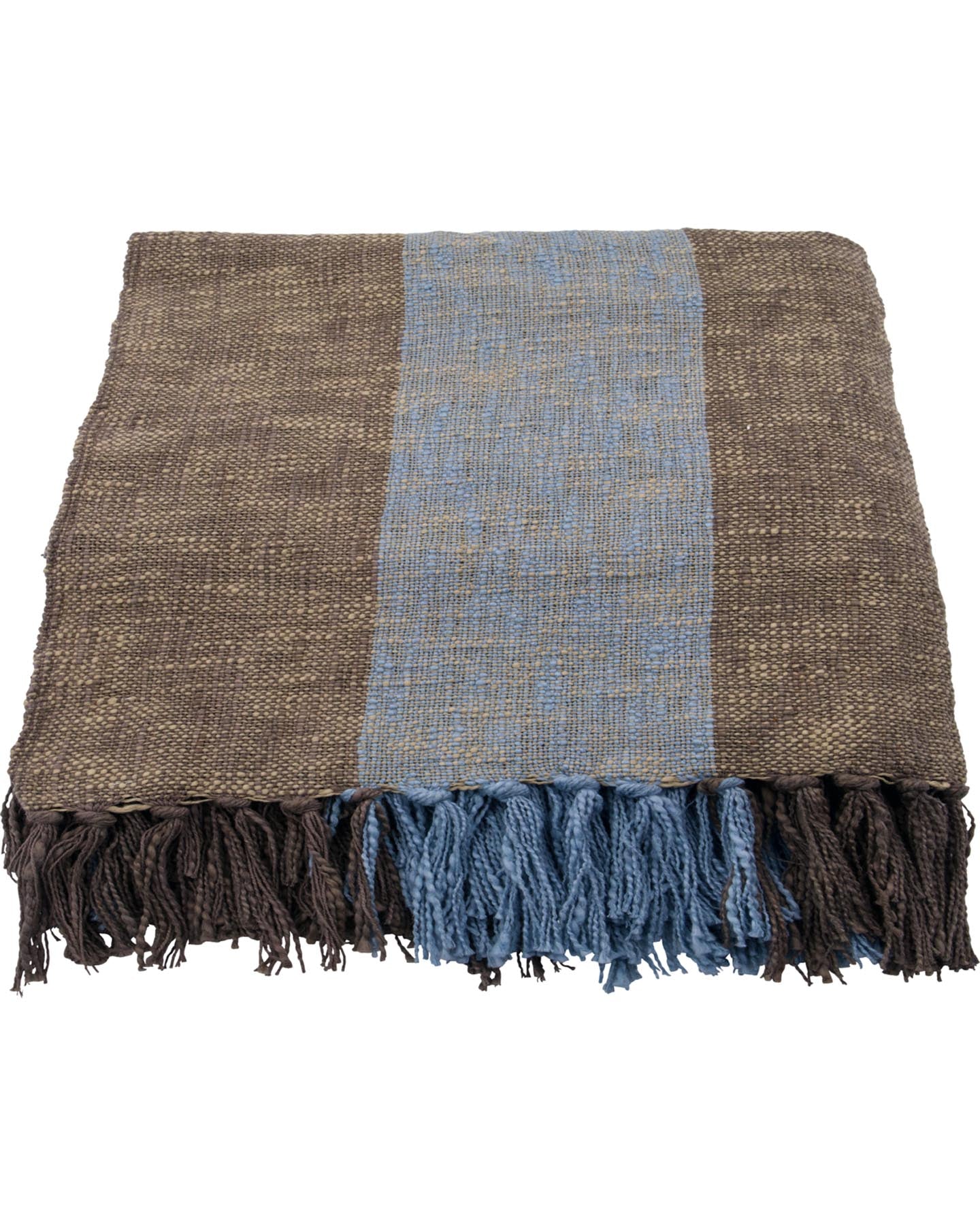 Decke, HDPonra, Braun;Hellblau in Braun, Hellblau präsentiert im Onlineshop von KAQTU Design AG. Wolldecke ist von House Doctor