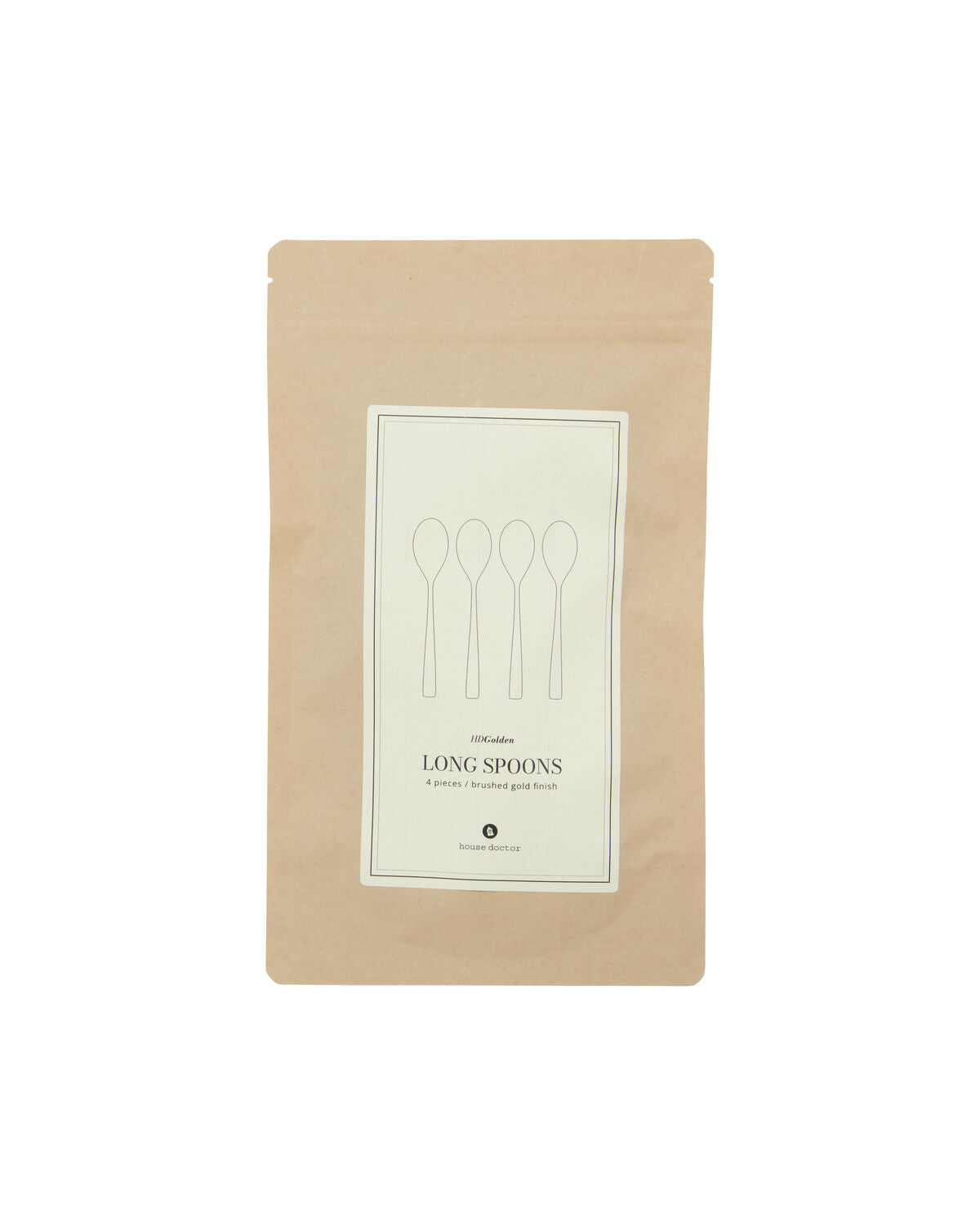 Eleganter langer Löffel in Gold von House Doctor, ideal für stilvolles Servieren und Dekorieren. Perfekt für besondere Anlässe.