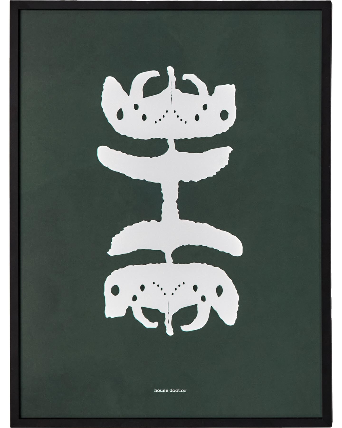 Wandobjekt, HDFairy, Dunkelgrün;Weiss in Dunkelgrün, Weiss präsentiert im Onlineshop von KAQTU Design AG. Wand-Dekoration ist von House Doctor