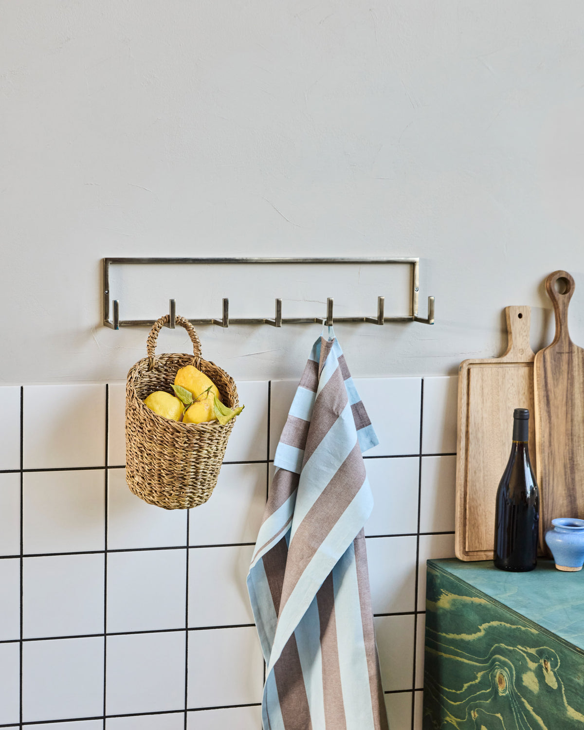 Hakenleiste, HDRack, Silber-Finish in Silver finish präsentiert im Onlineshop von KAQTU Design AG. Kleiderhaken ist von House Doctor