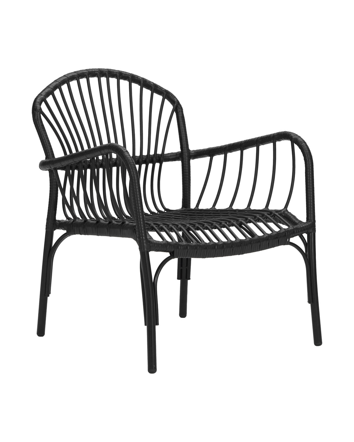 Loungesessel, HDBrea, Schwarz in Black präsentiert im Onlineshop von KAQTU Design AG. Outdoor-Sessel ist von House Doctor