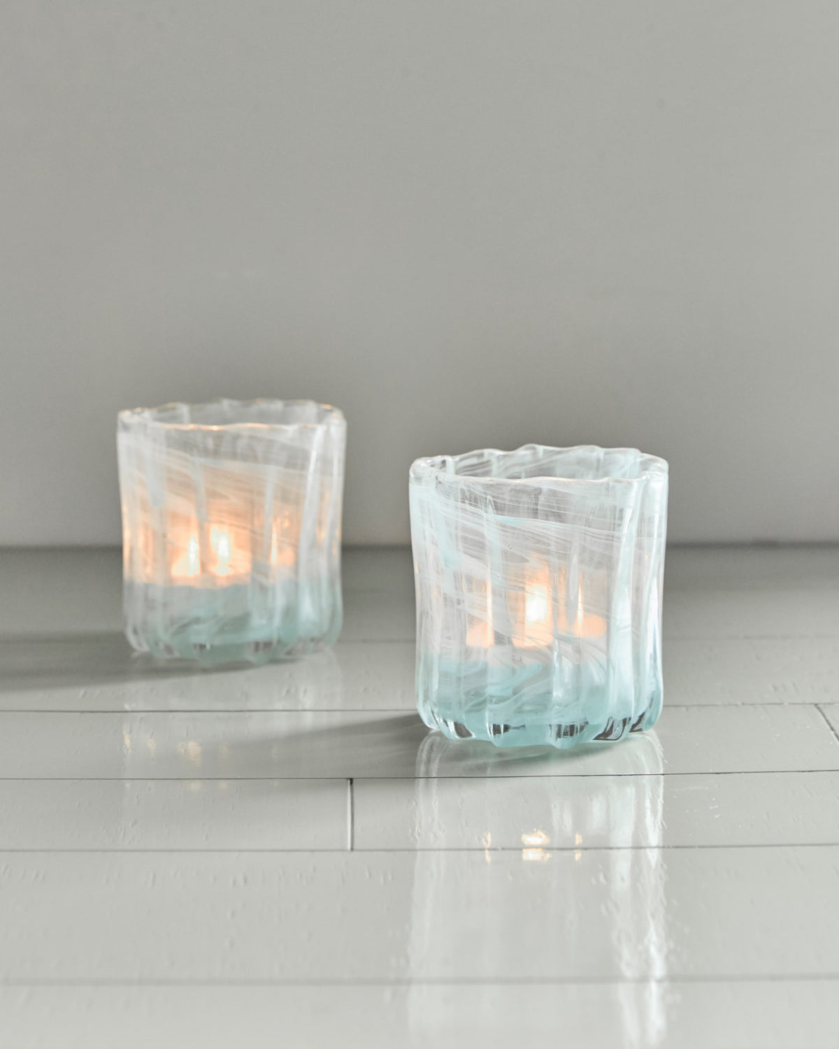 Teelichthalter, HDCurl, Blau in Blue präsentiert im Onlineshop von KAQTU Design AG. Kerzenständer ist von House Doctor