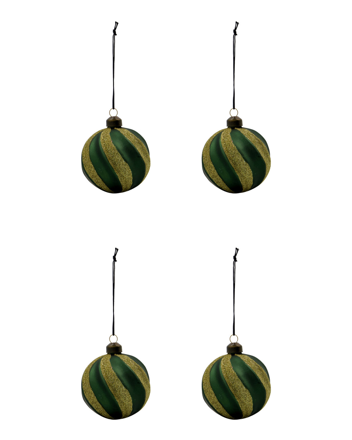 Weihnachtsschmuck, HDSwirl, Grün in Green präsentiert im Onlineshop von KAQTU Design AG. Ornament ist von House Doctor