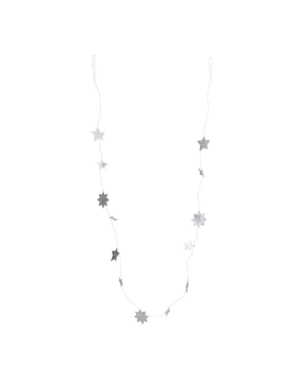 Girlande, HDStars, Silber-Finish in Silver finish präsentiert im Onlineshop von KAQTU Design AG. Weihnachtszubehör ist von House Doctor