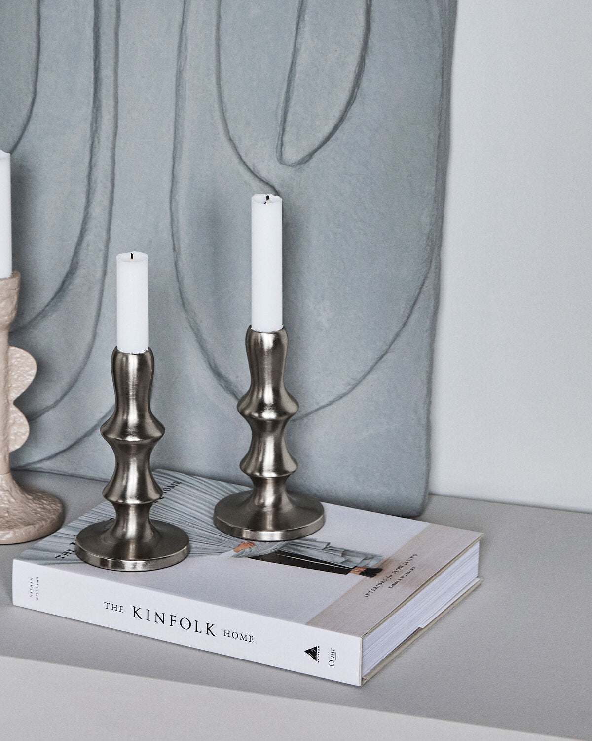 Kerzenständer, HDReese, Silber-Finish in Silver finish präsentiert im Onlineshop von KAQTU Design AG. Kerzenständer ist von House Doctor