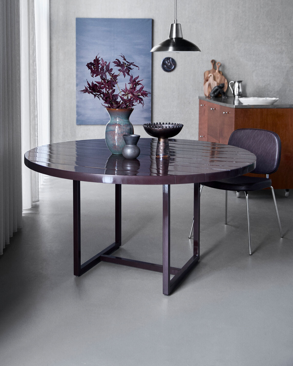 Esstisch, HDKant, Maulbeere in Mulberry präsentiert im Onlineshop von KAQTU Design AG. Esstisch ist von House Doctor