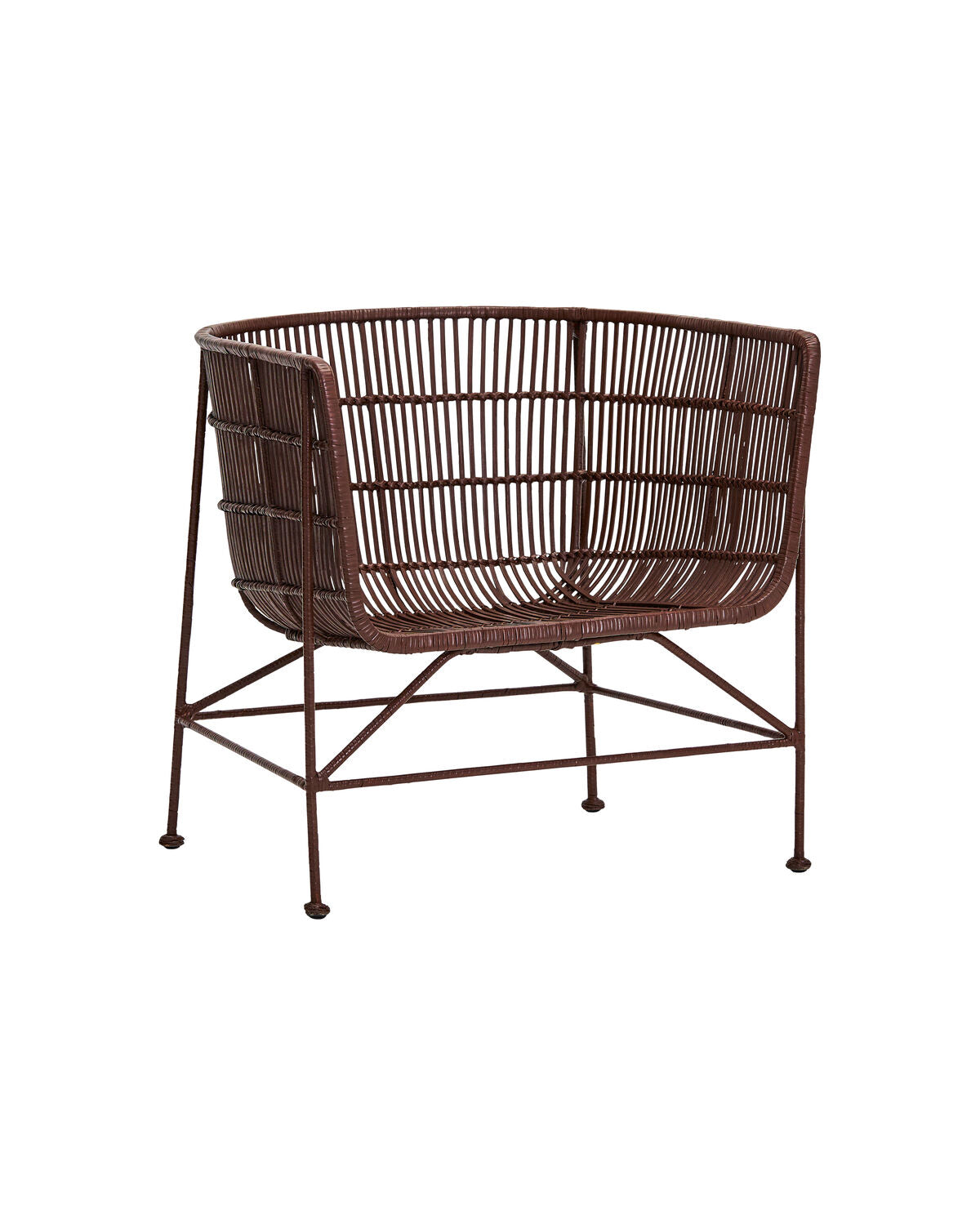 Loungesessel, HDCuun, Maulbeere in Mulberry präsentiert im Onlineshop von KAQTU Design AG. Schalenstuhl ist von House Doctor