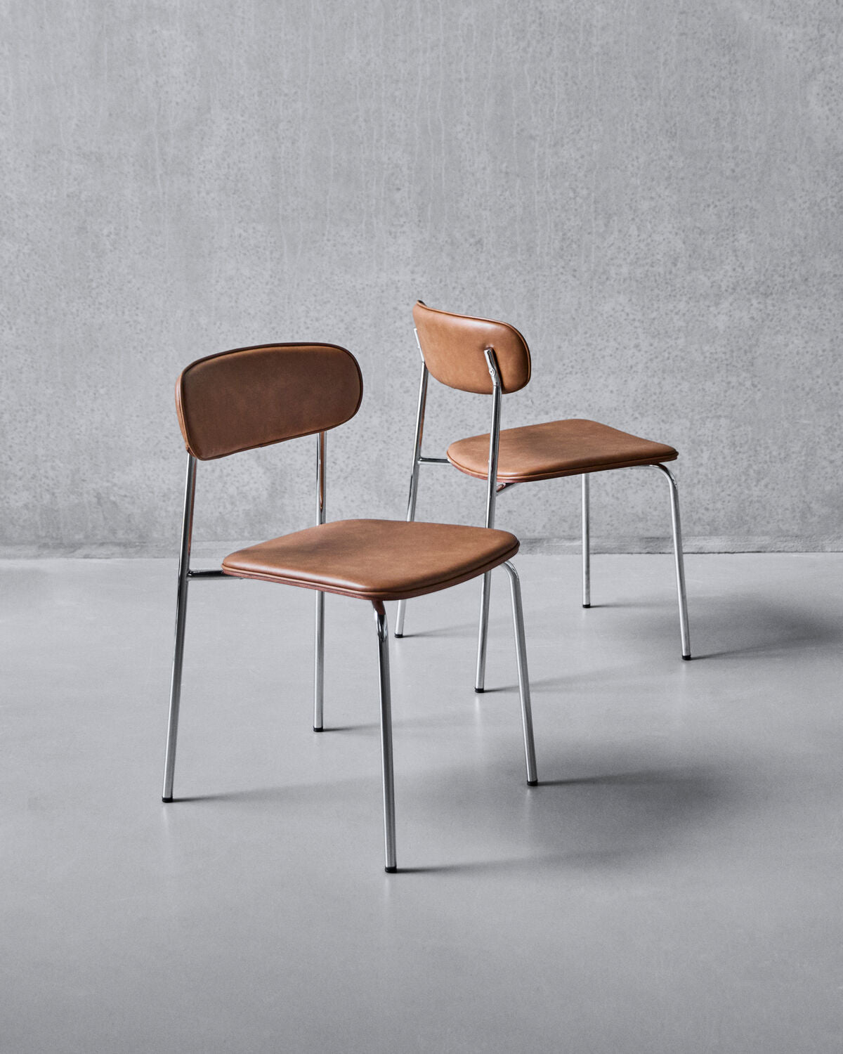 Stuhl, HDPova, Kognak, Crome in Cognac präsentiert im Onlineshop von KAQTU Design AG. Stuhl ist von House Doctor