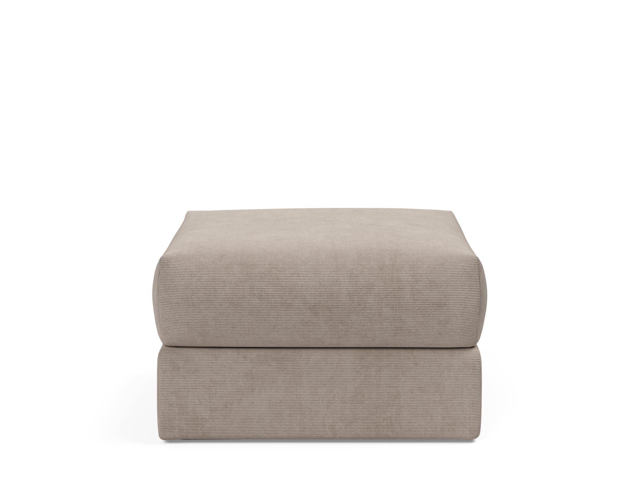 Cornila Puff von Innovation Living: Eleganter Hocker mit skandinavischem Design, ideal für zusätzlichen Sitzkomfort und stilvolle Akzente.