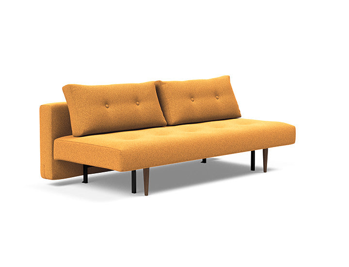 Entdecken Sie das Recast Schlafsofa 140 Dunkel Styletto von Innovation Living – modernes Design, Funktionalität und Stauraum für kleine Räume.