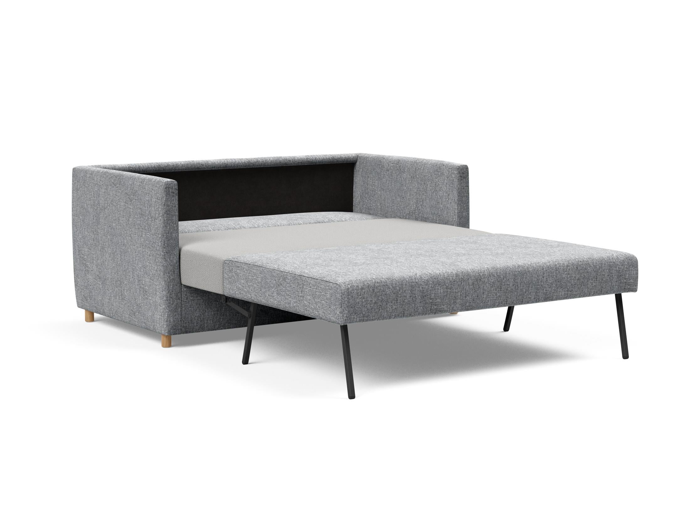 Olan Schlafsofa von Innovation Living: Elegantes, multifunktionales Design, ideal für kleine Räume – tagsüber Sofa, nachts gemütliches Bett.