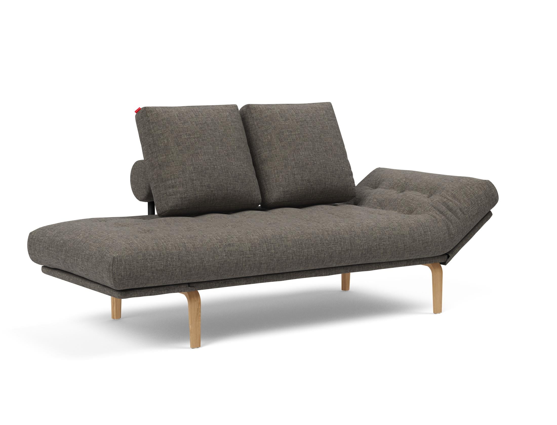 Erleben Sie das Rollo Bow Klappsofa 80 von Innovation Living – ein stilvolles, anpassbares Tagesbett, ideal für kompakte Wohnräume und Gäste.
