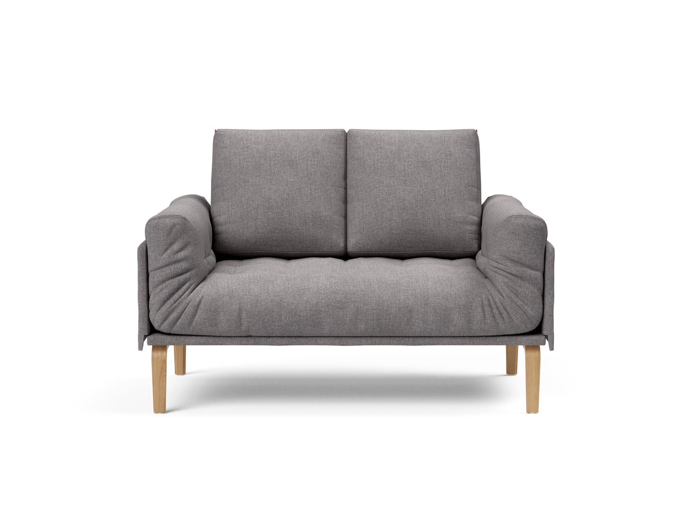 Erleben Sie das Rollo Bow Klappsofa 80 von Innovation Living – ein stilvolles, anpassbares Tagesbett, ideal für kompakte Wohnräume und Gäste.