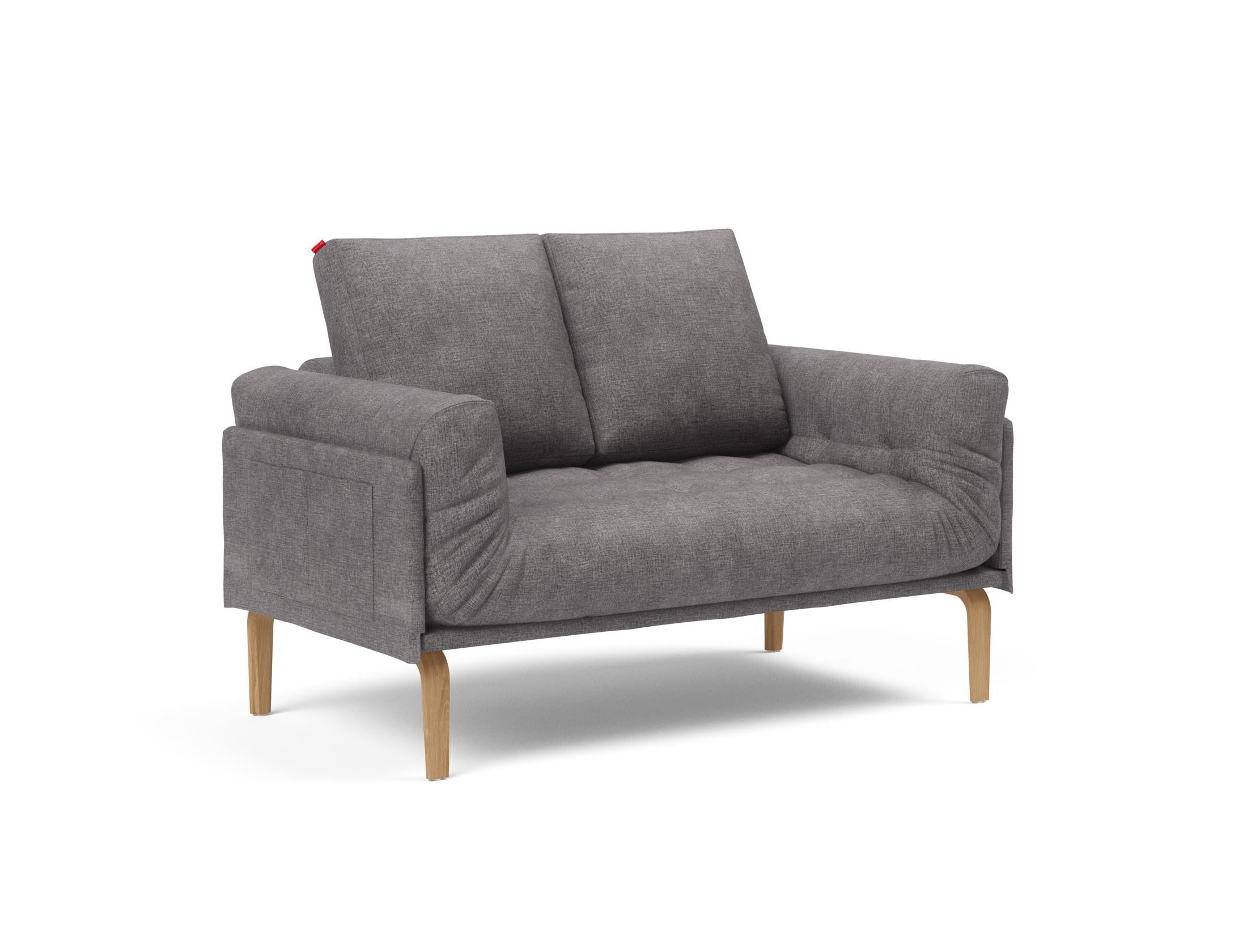 Erleben Sie das Rollo Bow Klappsofa 80 von Innovation Living – ein stilvolles, anpassbares Tagesbett, ideal für kompakte Wohnräume und Gäste.