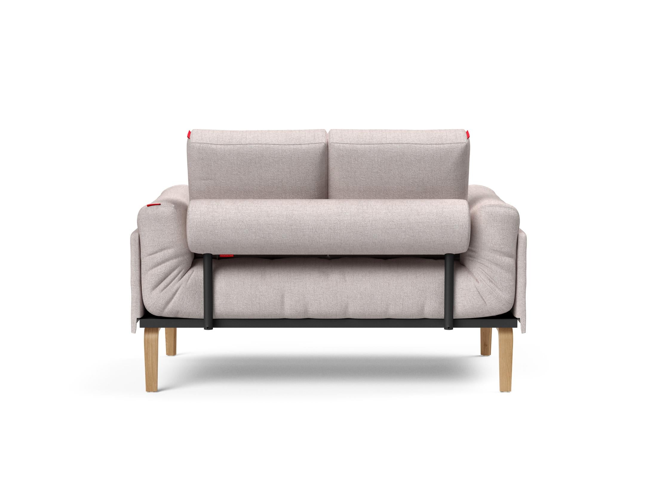 Erleben Sie das Rollo Bow Klappsofa 80 von Innovation Living – ein stilvolles, anpassbares Möbelstück, ideal für kompakte Wohnräume und optimalen Komfort.