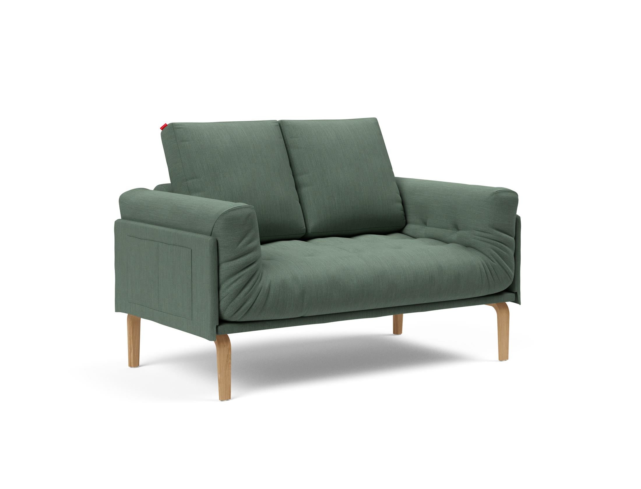Erleben Sie das Rollo Bow Klappsofa 80 von Innovation Living – ein stilvolles Tagesbett, das Komfort und Funktionalität für kompakte Wohnräume vereint.