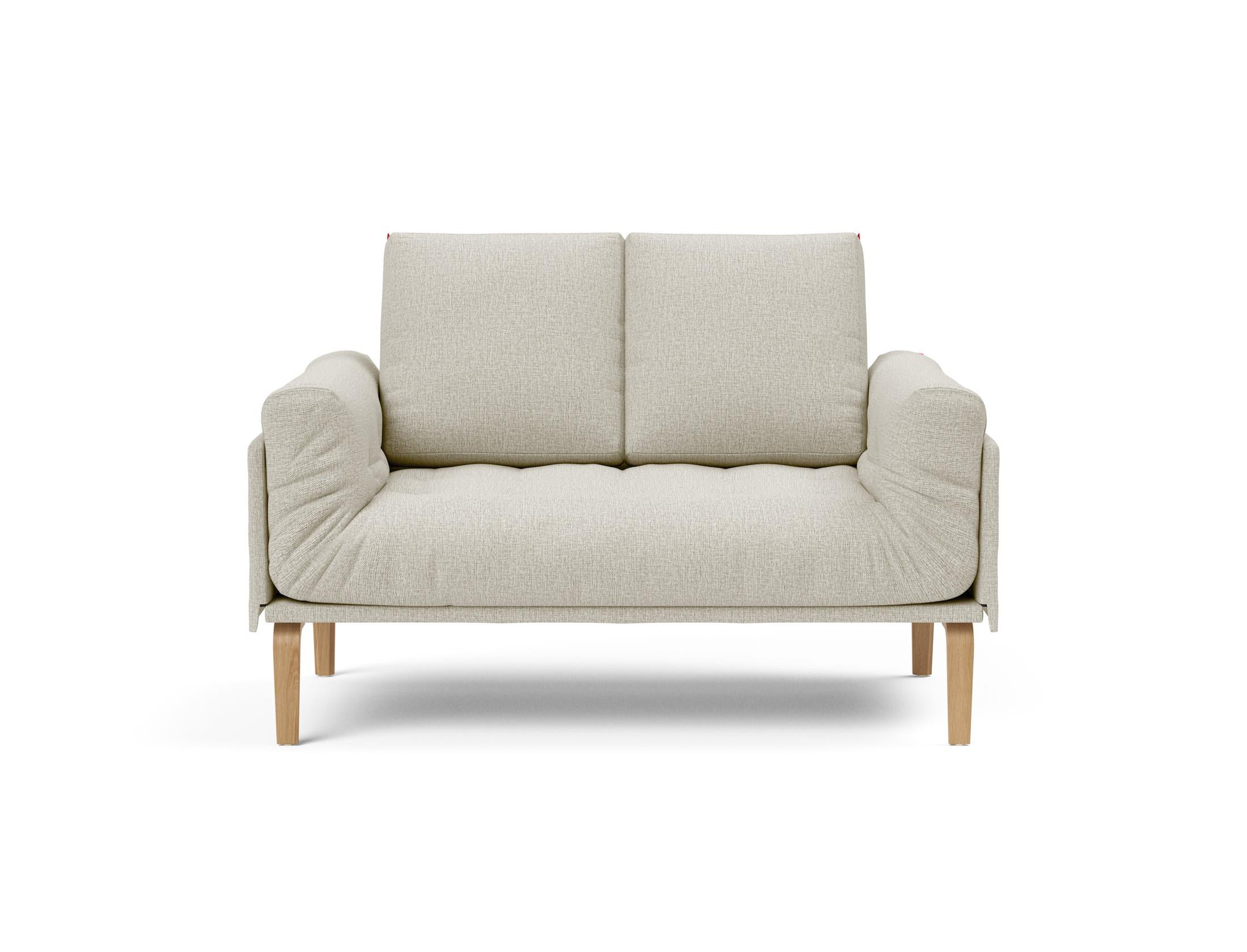 Erleben Sie das Rollo Bow Klappsofa 80 von Innovation Living – ein stilvolles, anpassbares Tagesbett, ideal für kompakte Wohnräume und Gäste.