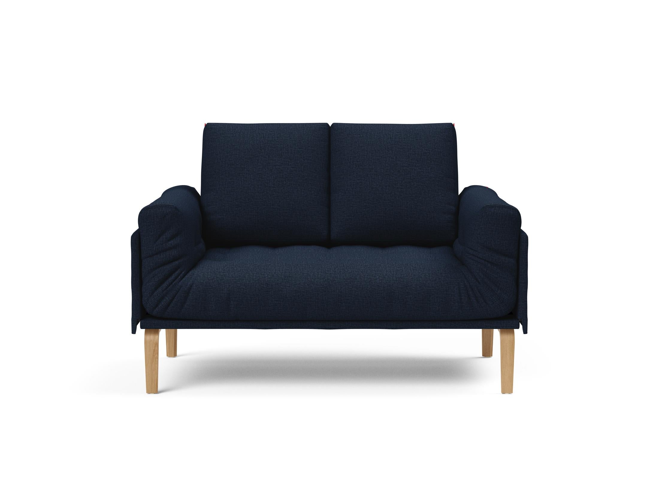 Erleben Sie das Rollo Bow Klappsofa 80 von Innovation Living – ein stilvolles, anpassbares Tagesbett, ideal für kompakte Wohnräume und Gäste.