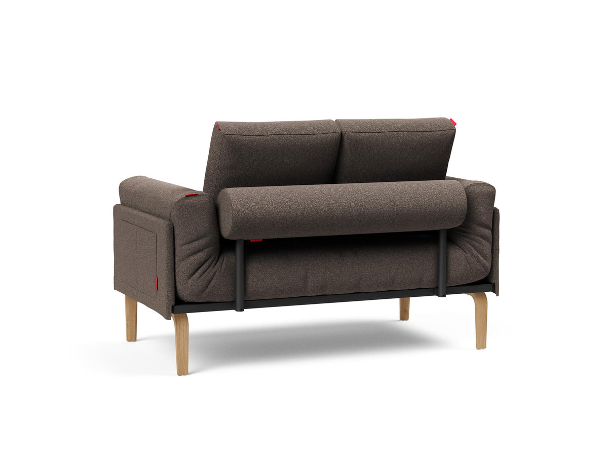 Rollo Bow Klappsofa 80 mit Gestellbezug Classic in 530 Bouclé Taupe präsentiert im Onlineshop von KAQTU Design AG. Bettsofa ist von Innovation Living