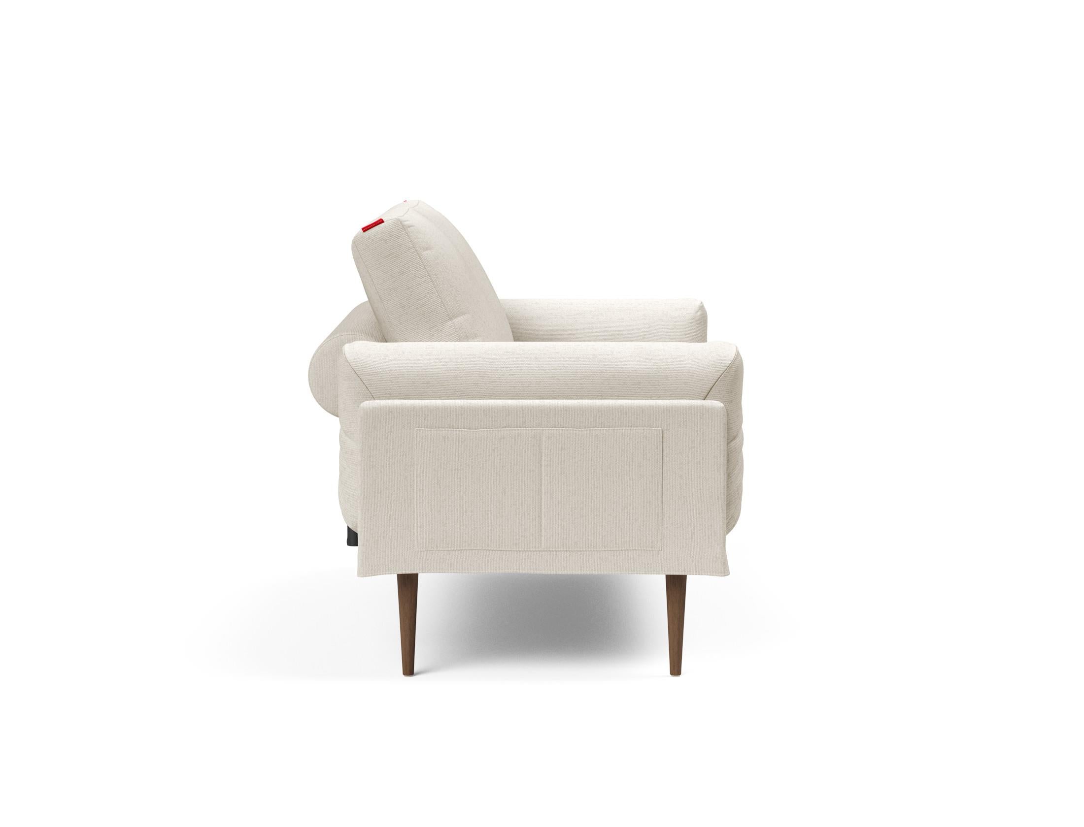 Entdecken Sie das Rollo Styletto Klappsofa 80 – ein elegantes, multifunktionales Sofa, das perfekten Komfort für kleine Wohnräume bietet.