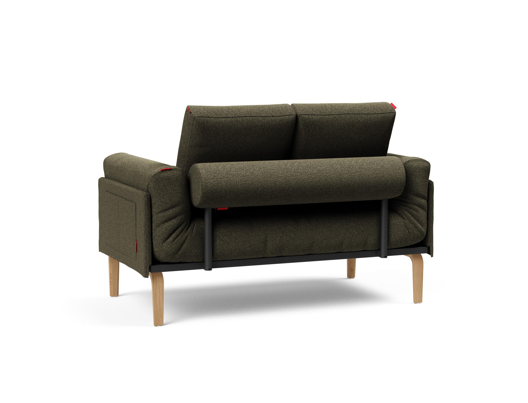 Erleben Sie das Rollo Bow Klappsofa 80 von Innovation Living – ein stilvolles, anpassbares Möbelstück, ideal für kompakte Wohnräume und optimalen Komfort.