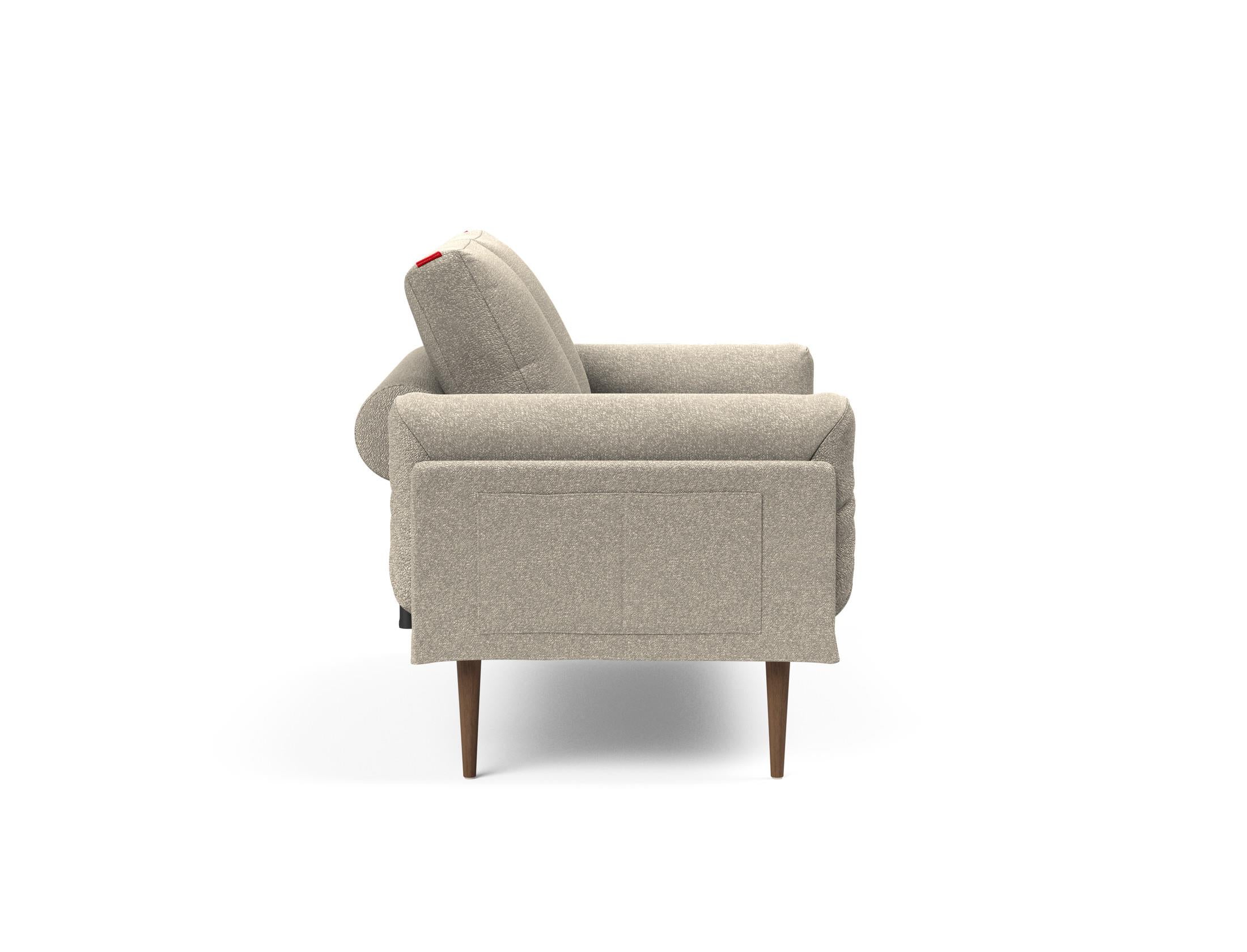Entdecken Sie das Rollo Styletto Klappsofa 80 – ein elegantes, multifunktionales Sofa, das perfekten Komfort für kleine Wohnräume bietet.