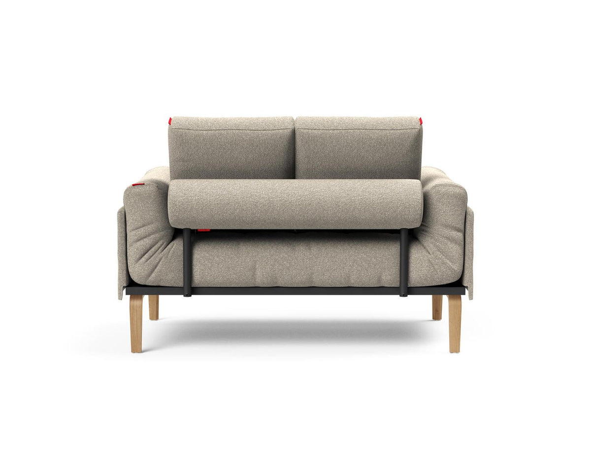 Rollo Bow Klappsofa 80 mit Gestellbezug Classic in 539 Bouclé Beige präsentiert im Onlineshop von KAQTU Design AG. Bettsofa ist von Innovation Living