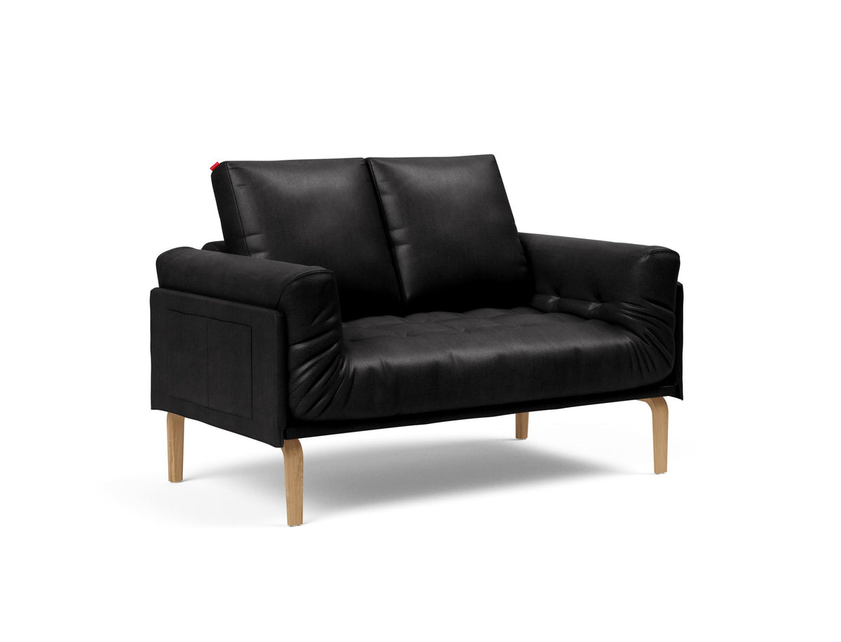 Rollo Bow Klappsofa 80 mit Gestellbezug Classic in 550 Faunal Black präsentiert im Onlineshop von KAQTU Design AG. Bettsofa ist von Innovation Living