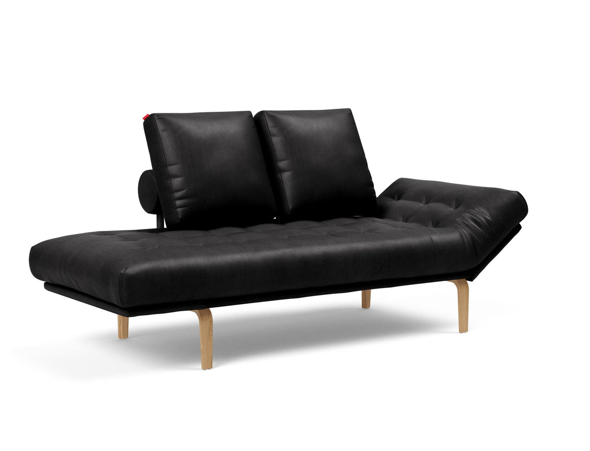 Rollo Bow Klappsofa 80 mit Gestellbezug Classic in 550 Faunal Black präsentiert im Onlineshop von KAQTU Design AG. Bettsofa ist von Innovation Living