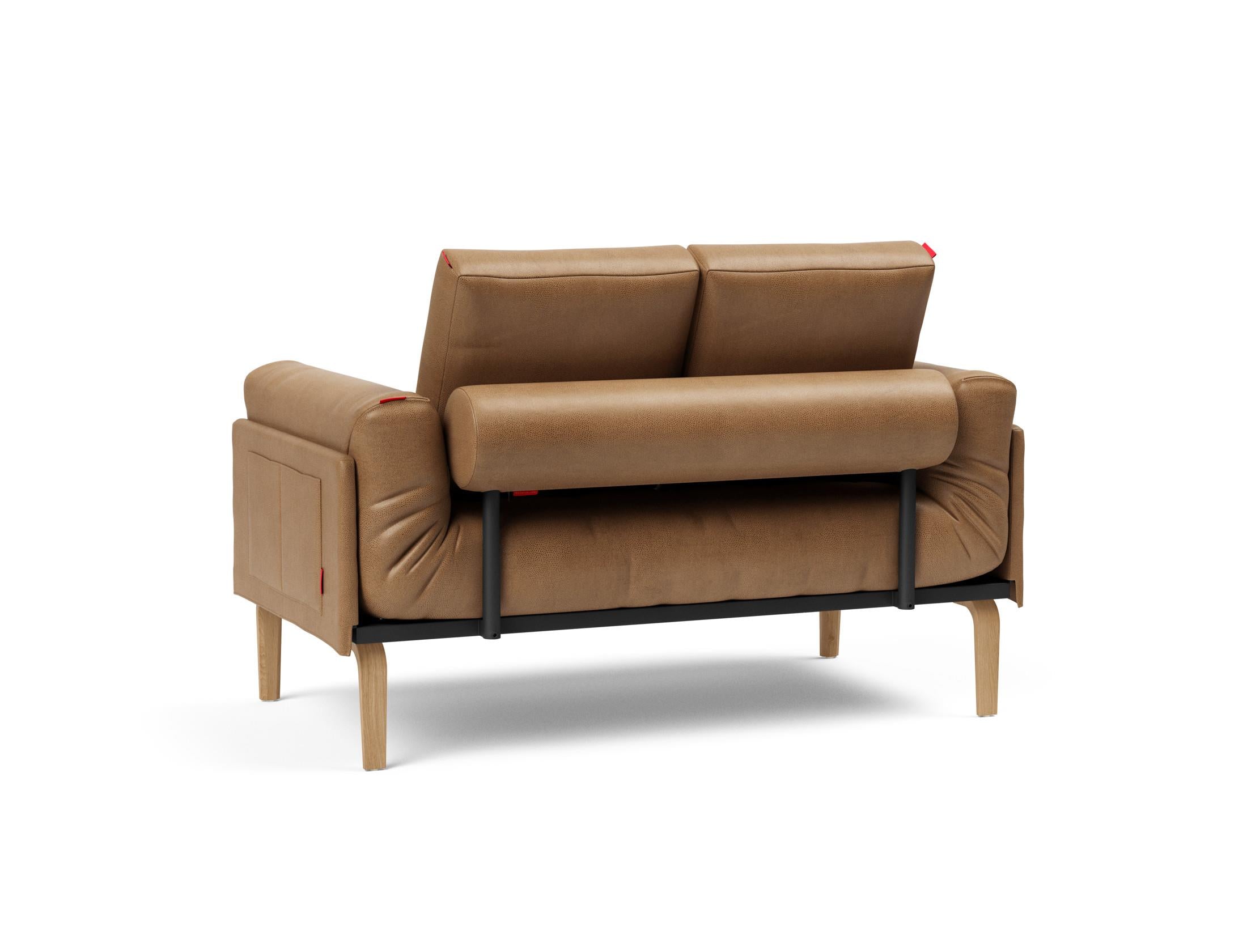 Erleben Sie das Rollo Bow Klappsofa 80 von Innovation Living – ein stilvolles, anpassbares Möbelstück, ideal für kompakte Wohnräume und optimalen Komfort.