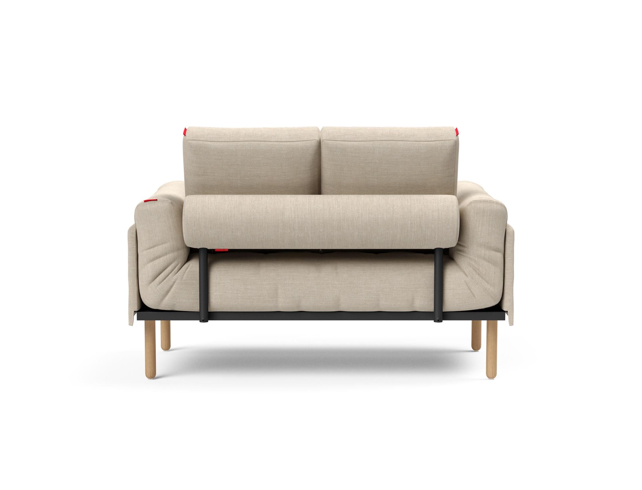 Entdecken Sie das Rollo Stem Klappsofa 80 von Innovation Living – ein stilvolles, multifunktionales Möbelstück, ideal für kleine Räume und Gäste.