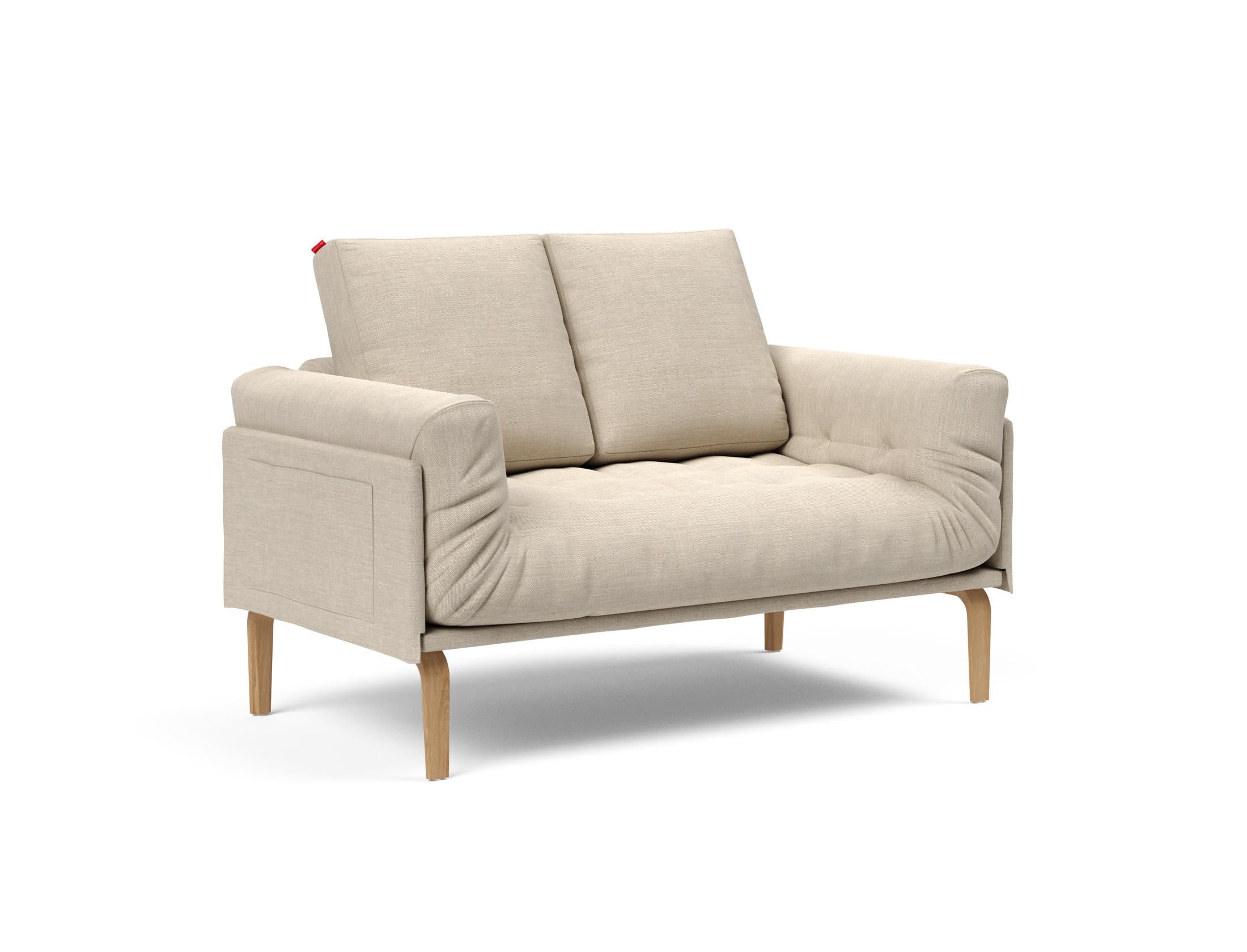Entdecken Sie das Rollo Bow Klappsofa 80 von Innovation Living – ein elegantes, flexibles Sofa, das sich perfekt für kleine Räume eignet und höchsten Komfort bietet.