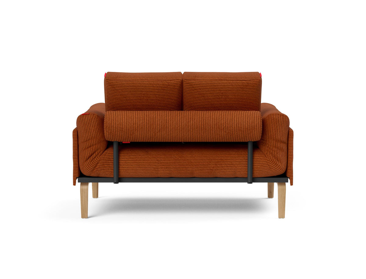 Rollo Bow Klappsofa 80 mit Gestellbezug Classic in 595 Corduroy Burnt Orange präsentiert im Onlineshop von KAQTU Design AG. Bettsofa ist von Innovation Living