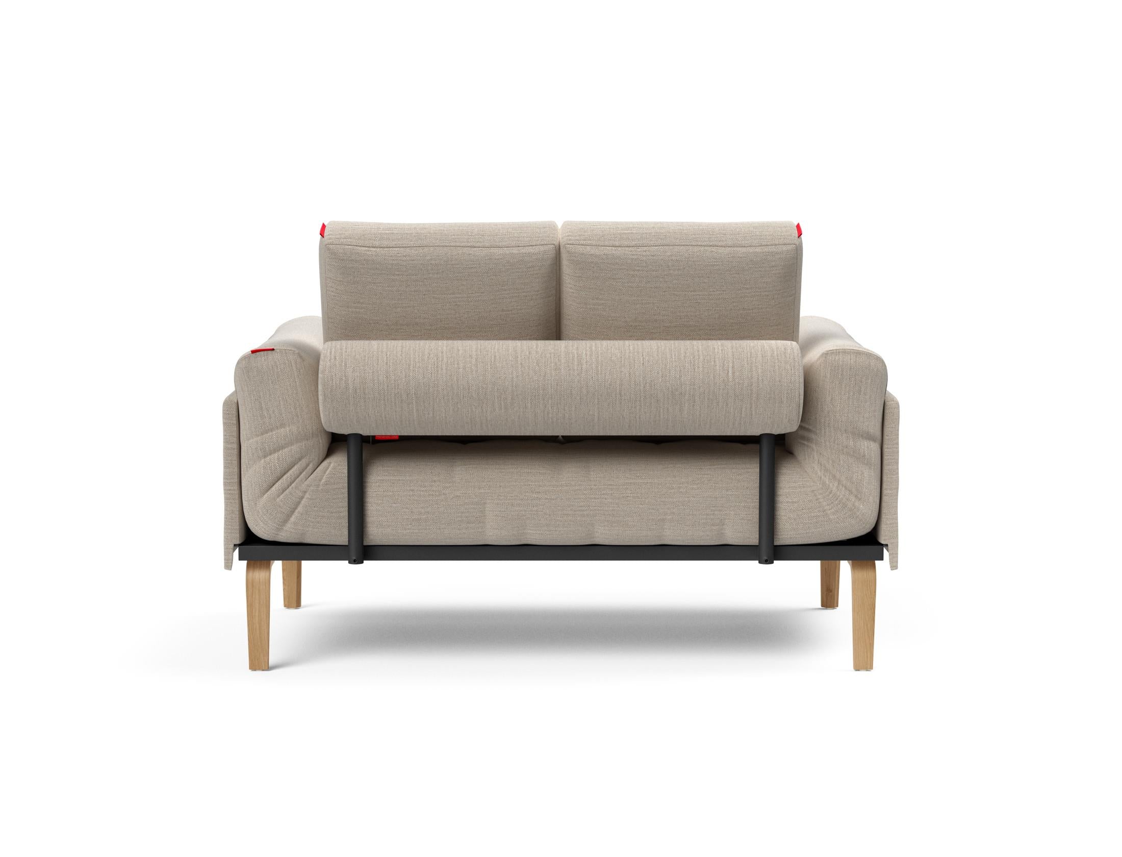 Erleben Sie das Rollo Bow Klappsofa 80 von Innovation Living – ein stilvolles, anpassbares Möbelstück, ideal für kompakte Wohnräume und optimalen Komfort.