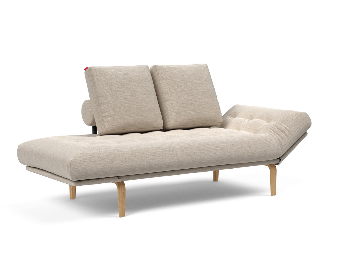 Rollo Bow Klappsofa 80 mit Gestellbezug Classic in 612 Blida Sand Grey präsentiert im Onlineshop von KAQTU Design AG. Bettsofa ist von Innovation Living