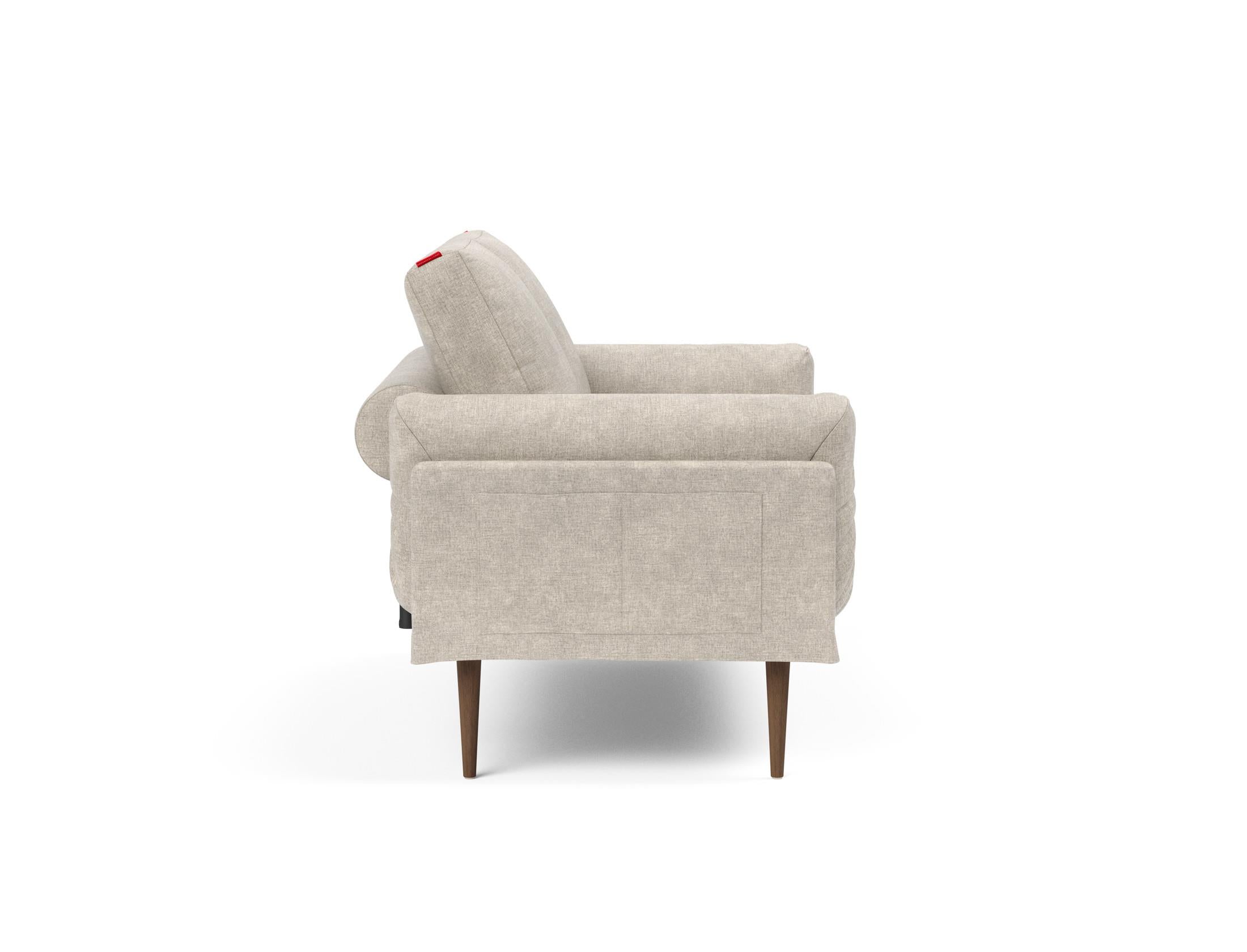 Erleben Sie das Rollo Styletto Klappsofa 80 von Innovation Living – ein elegantes, multifunktionales Möbelstück, ideal für kompakte Wohnräume.