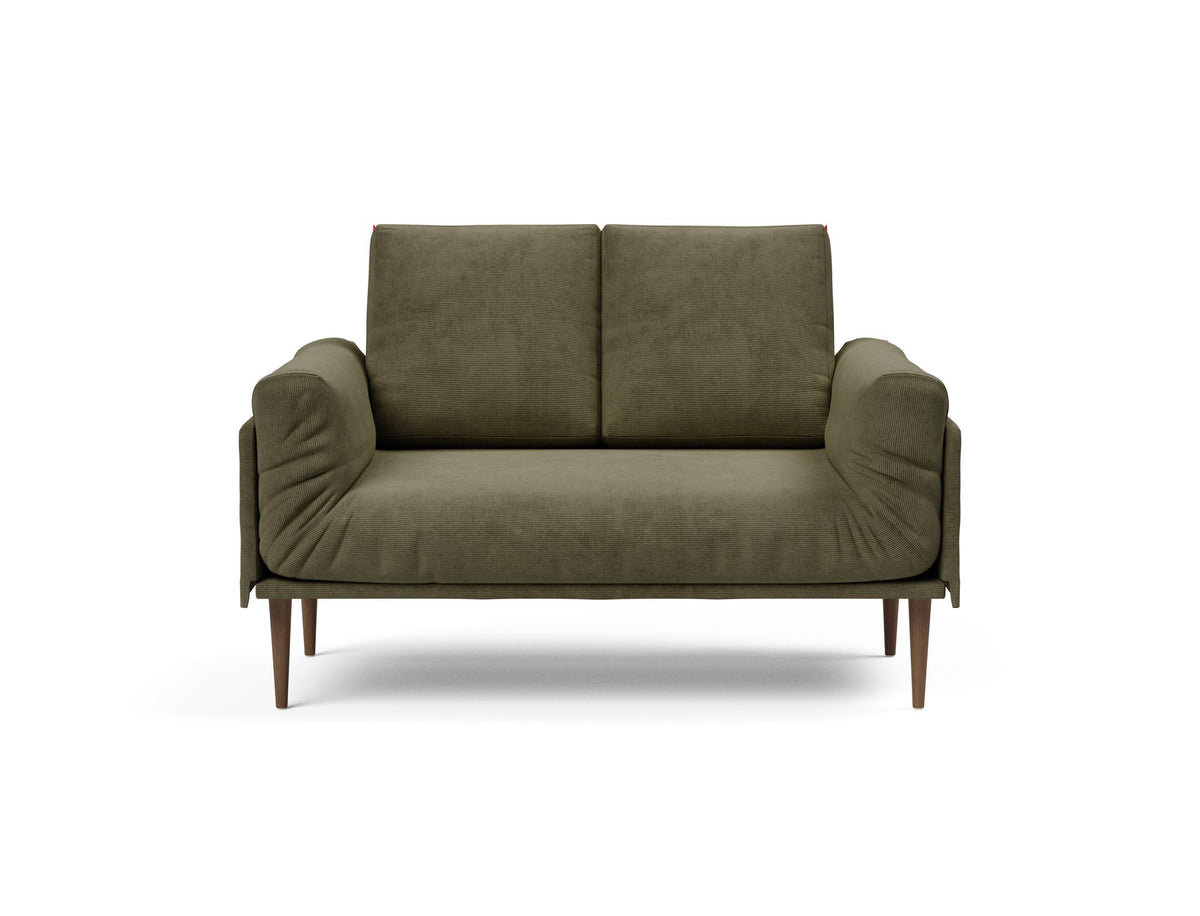 Rollo Styletto Klappsofa 80 mit Cover und Gestellbezug Classic in 316 Cordufine Pine Green präsentiert im Onlineshop von KAQTU Design AG. Bettsofa ist von Innovation Living