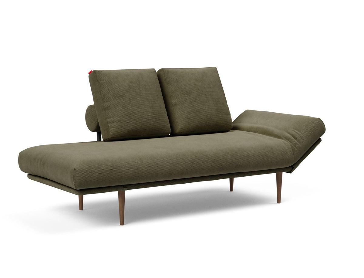 Rollo Styletto Klappsofa 80 mit Cover und Gestellbezug Classic in 316 Cordufine Pine Green präsentiert im Onlineshop von KAQTU Design AG. Bettsofa ist von Innovation Living