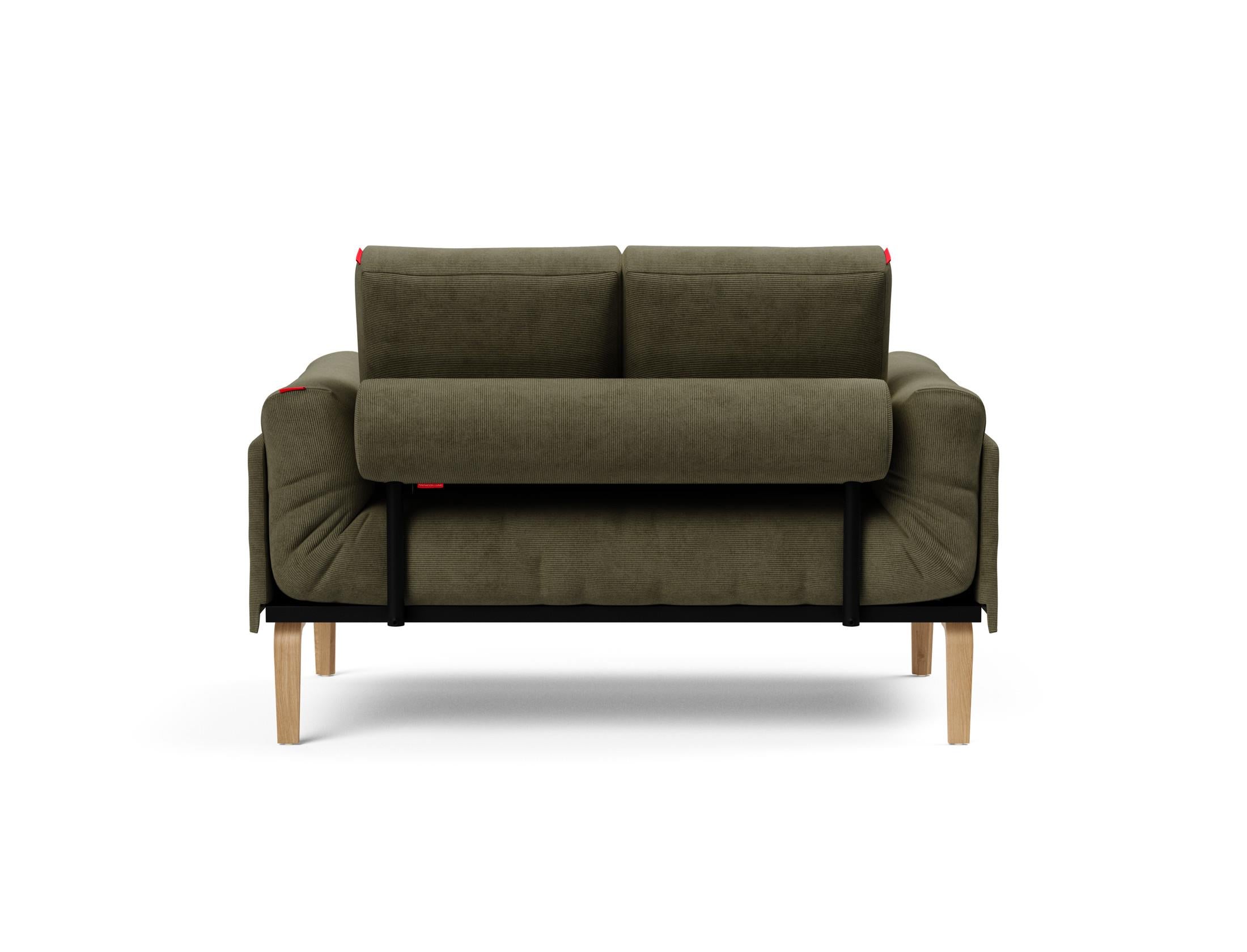Erleben Sie das Rollo Bow Klappsofa 80 von Innovation Living – ein elegantes, flexibles Sofa, das Komfort und Stil für kleine Räume vereint.