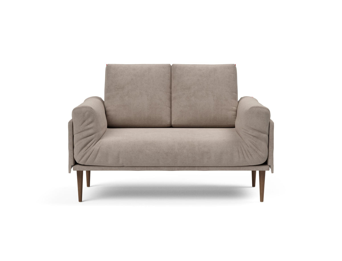 Rollo Styletto Klappsofa 80 mit Cover und Gestellbezug Classic in 318 Cordufine Beige präsentiert im Onlineshop von KAQTU Design AG. Bettsofa ist von Innovation Living