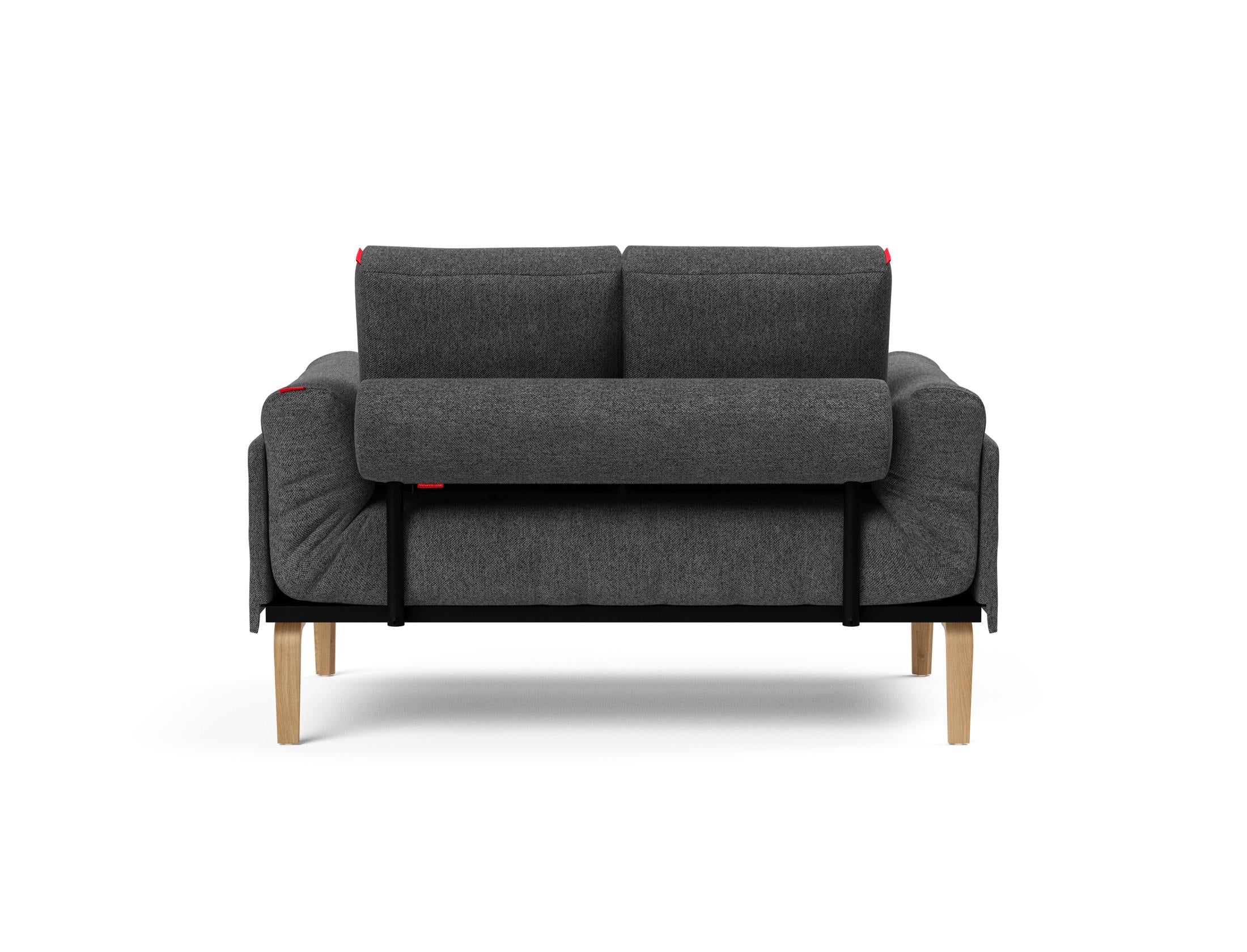 Erleben Sie das Rollo Bow Klappsofa 80 von Innovation Living – ein elegantes, flexibles Sofa für kleine Räume, das Komfort und Stil vereint.