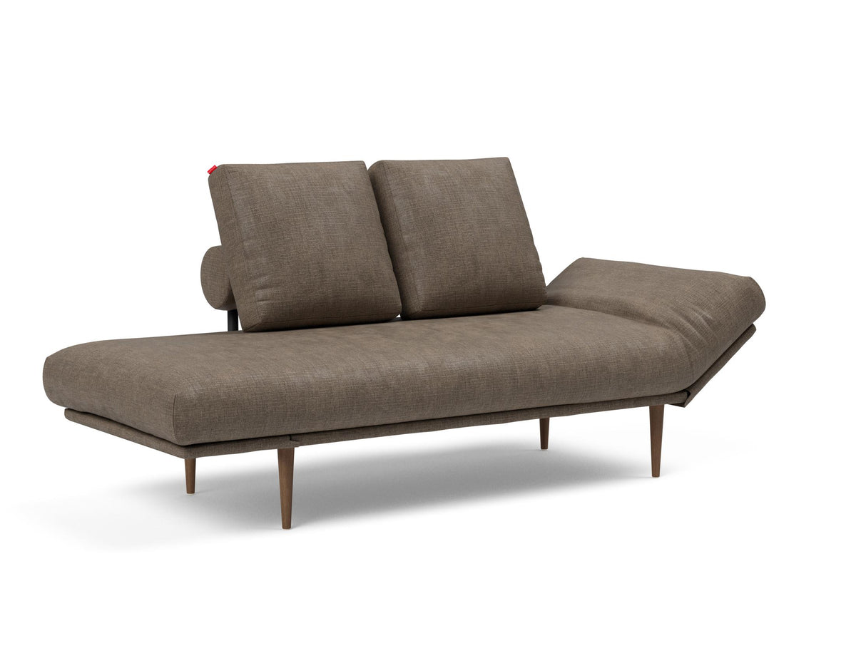 Rollo Styletto Klappsofa 80 mit Cover und Gestellbezug Classic in 411 Esina Cedar Brown präsentiert im Onlineshop von KAQTU Design AG. Bettsofa ist von Innovation Living
