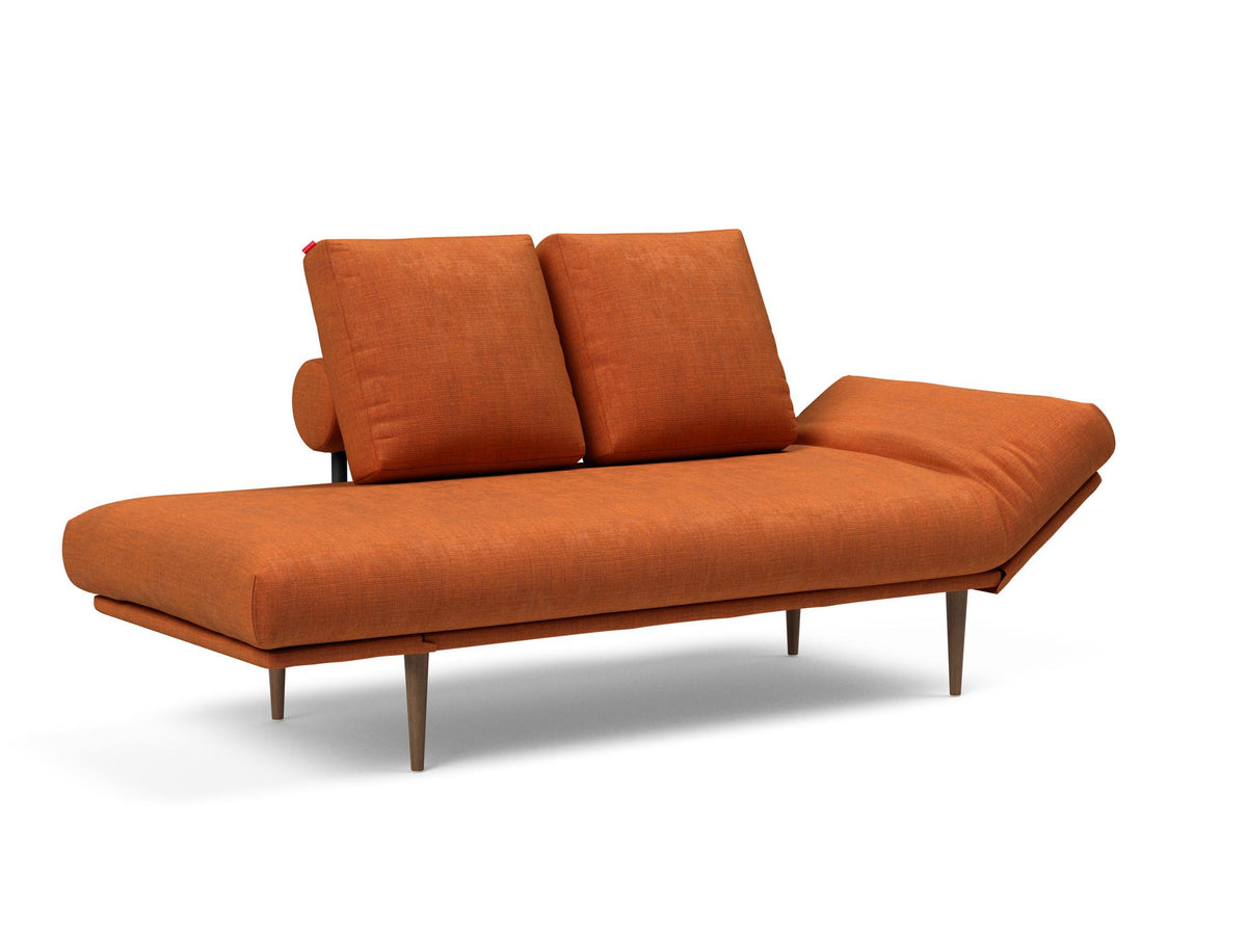 Rollo Styletto Klappsofa 80 mit Cover und Gestellbezug Classic in 412 Esina Rust Orange präsentiert im Onlineshop von KAQTU Design AG. Bettsofa ist von Innovation Living